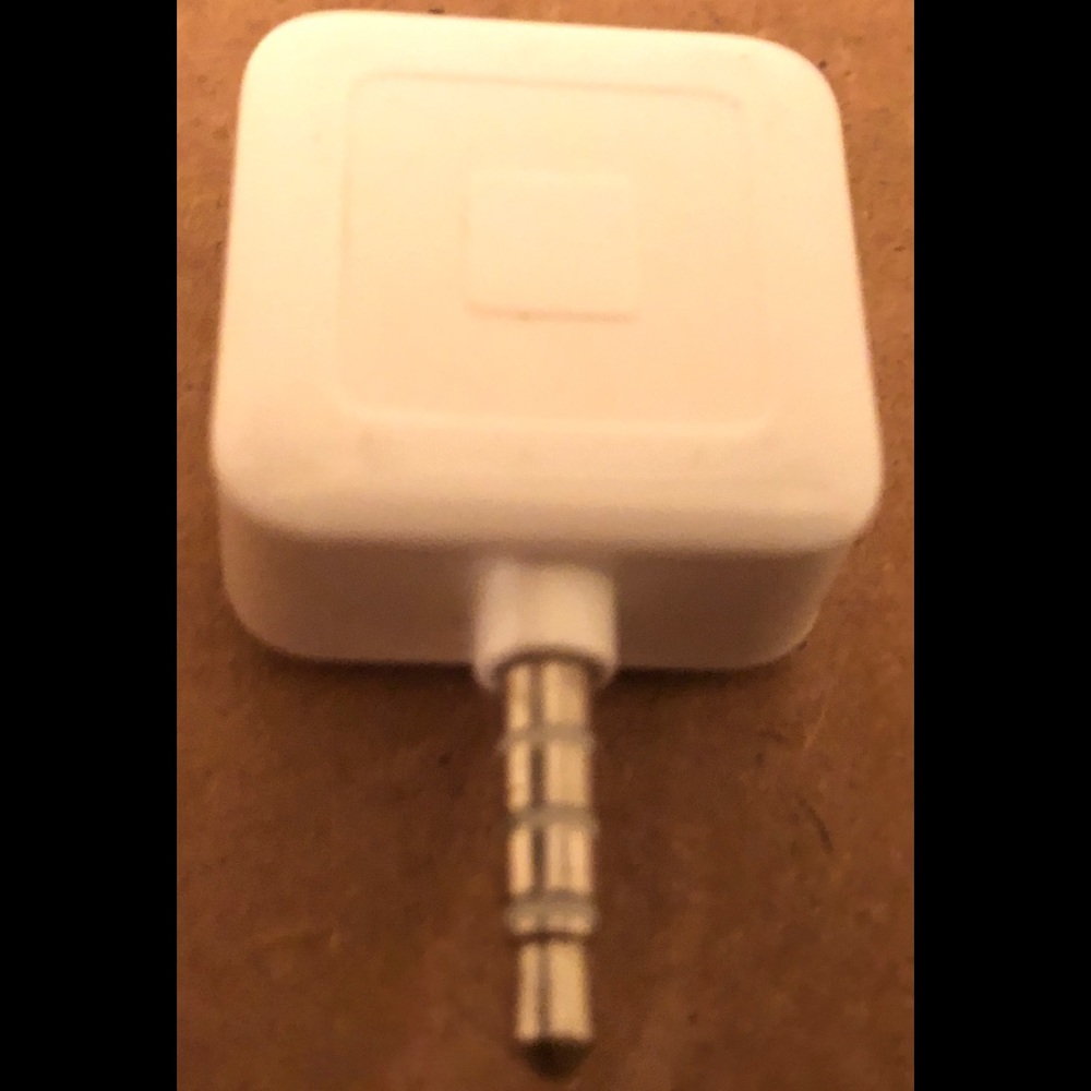 Square card reader for magnetic credit card
